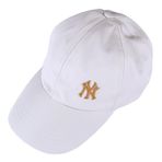 Perlotus Unisex NY New York Temalı Ayarlanabilir Micro Spor Şapka BEYAZ