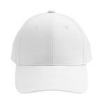 Perlotus Unisex Spor Kep Şapka Mikro Polyester Kumaş 6 Parça Havalandırmalı Ayarlanabilir Metal Tokalı Dört Mevsim Hafif Yazlık Şapka BEYAZ
