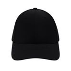 Perlotus Unisex Spor Kep Şapka Mikro Polyester Kumaş 6 Parça Havalandırmalı Ayarlanabilir Metal Tokalı Dört Mevsim Hafif Yazlık Şapka Siyah