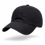 Perlotus%100 Pamuklu Unisex Beyzbol Şapkası, Ayarlanabilir Metal Tokalı 58-60 cm, 4 Mevsim Günlük Kullanım Şapka, Casual Outdoor SİYAH