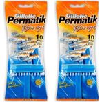 Permatik Banyo Kullan At Tıraş Bıçağı 10 Lu x 2 Adet