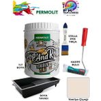 Permolit Pop And Rolls Boya 4 Parçalı Set ( 1lt Boya - Boya Tavası- Stella Ipek Fırça - Kadife Rulo ) - Vanilya Çiçeği