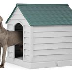 Peronline Büyük Irk Köpek Kulubesi (Yeşil Kiremit Çatı)