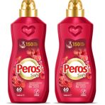 PEROS 1440 ml Konsantre Yumuşatıcı Amber Çiçeği & Sandal Ağacı 2li paket