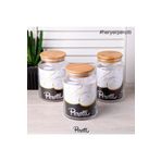 Perotti 10517 3 Adet 800 ml Bambu Kapaklı Kavanoz