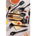 Perotti 15678 Kitchenmate Lucy Black 10'lu Silikon Spatula Seti