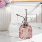 Perotti 15731 Pembe Vintage Cam Bitki Sulama Şişesi Oda Kokusu Dağıtıcı Çok Amaçlı Sprey Şişe 250 ml