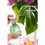 Perotti 15731 Yeşil Vintage Cam Bitki Sulama Şişesi Oda Kokusu Dağıtıcı Çok Amaçlı Boş Sprey Şişe 250 ml