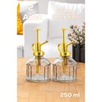 Perotti 15733 2'Li Gri Vintage Cam Bitki Sulama Şişesi Oda Kokusu Dağıtıcı Cam Dağıtıcı Sprey 250Ml