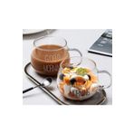 Perotti 2 Adet Good Morning 400 ml Borosilikat Cam Kupa