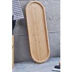 Perotti 45x16 cm Bamboo Oval Sunum Tepsisi