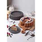 Perotti BakePro Black Alüminyum Döküm Tart ve Turta Kalıbı 26 cm