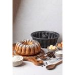 Perotti Bakepro Black Klasik Dilimli Alüminyum Döküm Kek Kalıbı 26 cm - Siyah