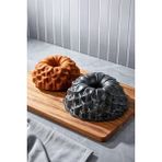 Perotti Blossom Bundt 20. Yıl Özel Tasarım Alüminyum Döküm Kek Kalıbı 26 cm - Siyah