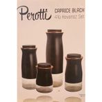 Perotti Caprice 4'Lü Kavanoz Set Siyah