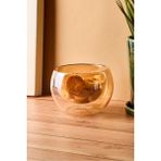 Perotti Cidar Amber Çift Cidarlı Kase 300 ml Dekoratif Ergonomik Sunum Organizer