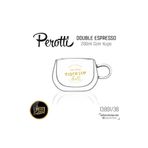 Perotti Çift Cidarlı 280 Ml Espresso Cam Kupa 13801