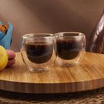 Perotti Double Wall 2’li Kupa Set 80 ml - Şeffaf