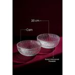 Perotti Fidenza 2'li Cam Salata Kasesi Seti – 20 cm - Şeffaf