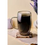 Perotti Füme Çift Cidarlı Latte Kupa 450 ml