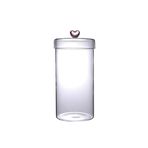 Perotti Hearts 1150 ml Borosilikat Cam Kavanoz 10x18 cm