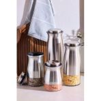 Perotti INOX 4 Boy Saklama Kabı ve Kavanoz Seti