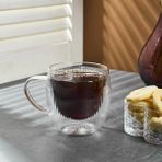 Perotti Lineo Çift Cidarlı Kupa 250 ml - Şeffaf