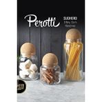 Perotti Mantar Kapak 3 Lü Sughero Cam Kavanoz Seti 3 Boy 12653 Şeffaf