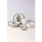 Perotti Olives 14 Parça 6 Kişilik Stackable Kahvaltı Takımı Sosluklu Kahvaltılık Sunum Seti Tabağı