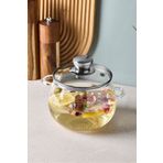 Perotti Roy Silver 1200 ml Borosilikat Cam Tencere