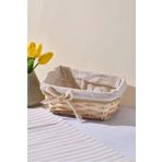 Perotti Salice Hasır Dikdörtgen Ekmek Sepeti 22x15x9 Cm