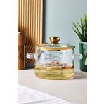 Perotti Sean Gold 1300 ml Borosilikat Cam Tencere