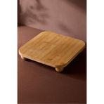 Perotti Terni Ayaklı Sunum Tabağı 24 cm Ergonomik Kare Formda Çok Amaçlı Servis Standı