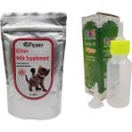 Perry Yavru Kedi Süt Tozu 200 gr Premium Mama + 60 ml Biberon Süt Tozu Lezzeti