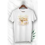 perseusshopping Antik Mısır Horus'un Gözü Baskılı Beyaz Unisex T-Shirt GNC 20