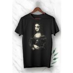perseusshopping Art Heavy Metal Mona Lisa Baskılı Siyah Unısex Tişört GNC 74