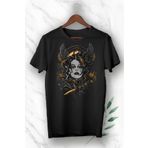perseusshopping Mitoloji Medusa Heykel Baskılı Siyah Unısex Tişört GNC 82