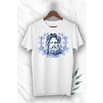perseusshopping Unısex Beyaz Mitoloj Zeus Heykel Baskılı T-Shirt GNC 44