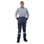 Persmont Pf04k Gri Fermuarli Gabardin Kislik Pantolon 2Xl