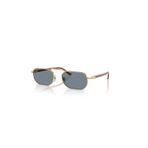 Persol 1020s 113256 57 Eşref Tek Güneş Gözlüğü (Gold/Mavi Cam)