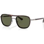 Persol 2484-S 1144/58 Polarize Mineral Cam Unisex Güneş Gözlüğü - Yeşil-Gri-Kahverengi