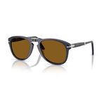 Persol PO 0714 121733 54 Erkek Pilot Mavi Katlanabilir Kemik Güneş Gözlüğü