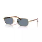 Persol PO 1020S 113256 57 Unisex Dikdörtgen Gold Metal Güneş Gözlüğü