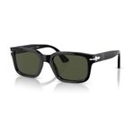 Persol PO 3272S 9531 55 Unisex Dikdörtgen Siyah Kemik Güneş Gözlüğü