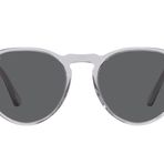 Persol PO3286S Yuvarlak Güneş Gözlüğü, Şeffaf Gri/Koyu Gri, 53 mm