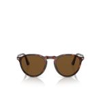 Persol PO3286S Yuvarlatılmış Kare Kahve Unisex Polarize Güneş Gözlüğü