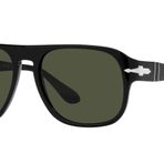 Persol Po3310s Aviator Güneş Gözlüğü, Siyah/Yeşil, 54 mm