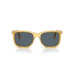 Persol Po3357s Renzo Dikdörtgen Güneş Gözlüğü, Miele/Mavi, 53 mm