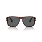 Persol Unisex Po3310s Aviator Güneş Gözlüğü, Havana/Siyah, 54 mm
