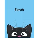 Personalisiertes Notizbuch: Sarah - über 100 Seiten, liniert im A4+ Format